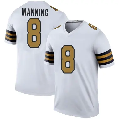 Archie Manning #8 New Orleans Saints Mitchell Ness Black Jersey Mens Sz 56  3XL