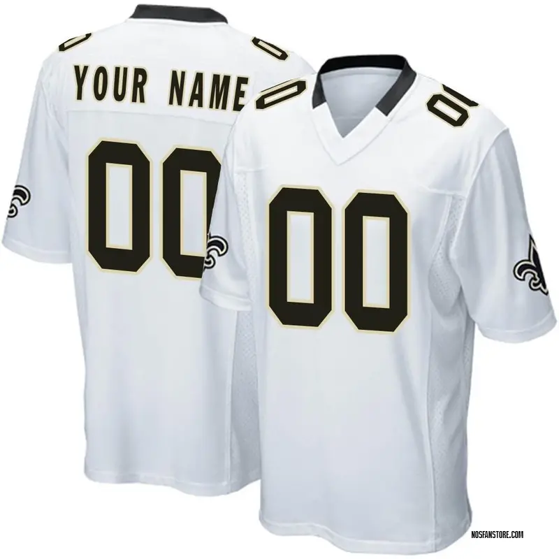 New Orleans Saints Alternate Game Jersey - Custom - Mens